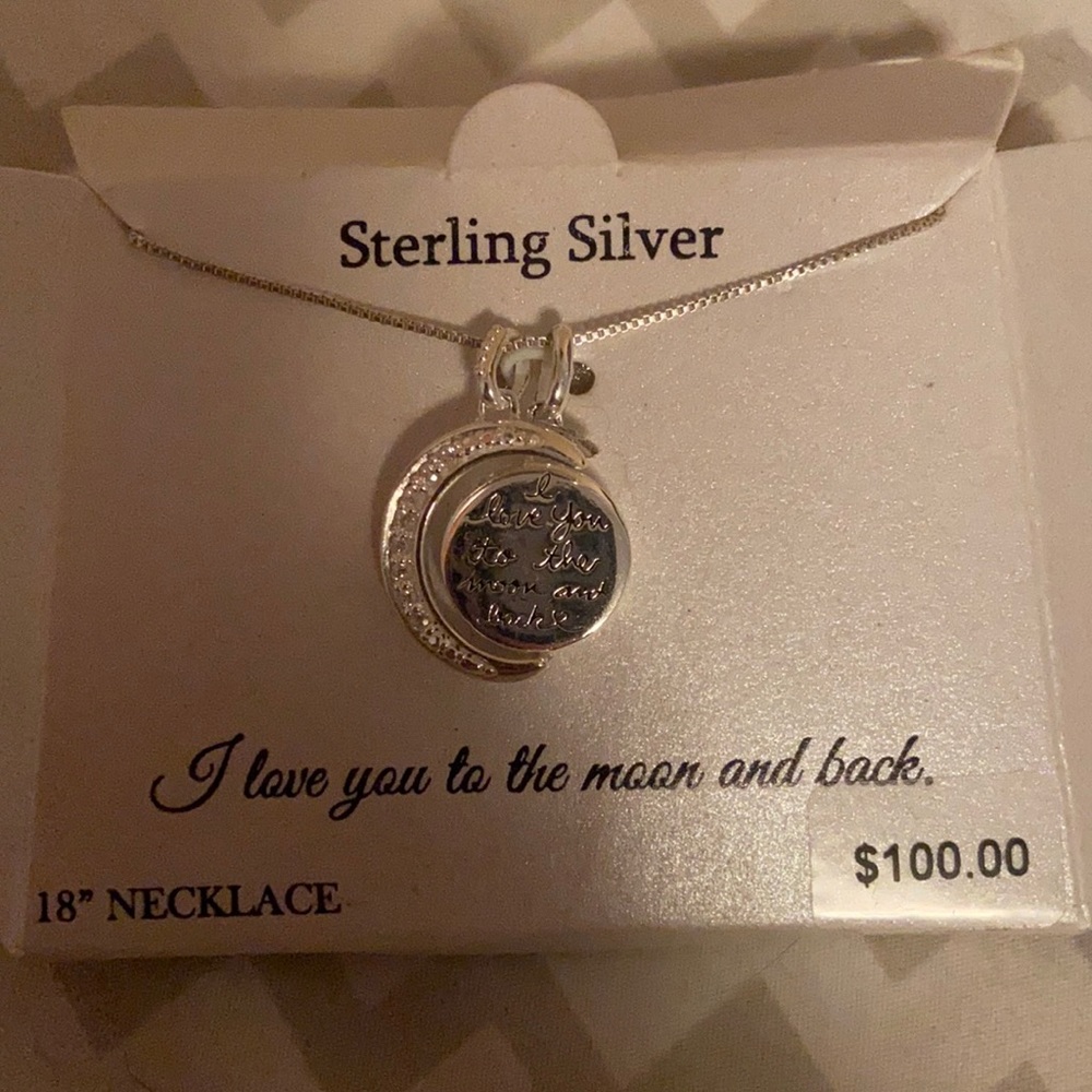 I love you to the moon and back necklace
